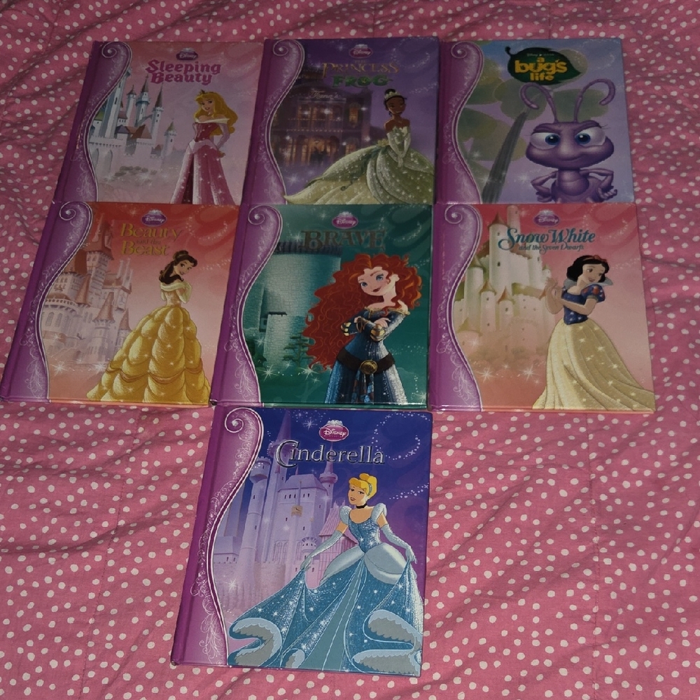 Disney Princess and Friends Storybook Set - Purple and Pink (7)